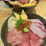 まるきた - 極上本鮪4種盛丼¥3300