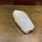 鮨匠 のむら - 泥障烏賊　新かぼす果汁掛け