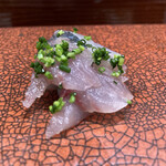 鮨匠 のむら - 根付き真鯵