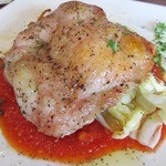 Bistro flat - ('13/7)チキンとキャベツのロースト　ガーリックトマトソース