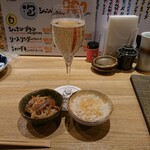 ワインと串とおばんざい うさぎの焼鳥 - シャンパーニュとお通し