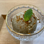 御料理 ひさまつ - デザート 黒胡椒アイス