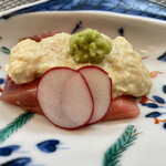 御料理 ひさまつ - 造里 インド鮪と自家製湯葉の造り