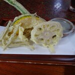 くるまや（水車） - 天ぷら