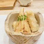 蕎麦割烹  倉田 - 新筍　＆　ホワイトアスパラガス