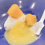 蕎麦割烹  倉田 - バニラアイス　＆　せとかみかん