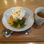 一六茶寮 - 揚げ団子のアイスクリーム添え