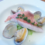 じん市 - 金目鯛とあさり蒸し