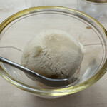 鮨割烹 なか一 - 黒糖シャーベット+レモン