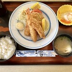 Sakana Shokudou Nagisa - 海鮮フライ定食　1,350円(税込)