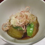 割烹 新多久 - 丸茄子の旨煮