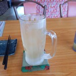 沖縄料理 美ら結 - これはなんだ?うっちんハイかな?ひげ茶ハイかな?