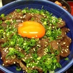 極楽うどん TKU - 焼きハラミ丼セット（￥930）