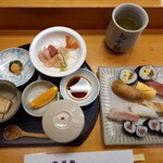 鬼平鮨 - 握り寿司ランチセット