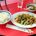 Taikan tei - 肉ピー定食 700円