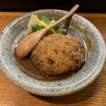 Izakaya Daihachiguruma - 大八特製メンチカツ（880円）2023.3