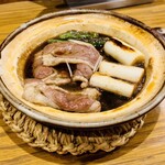 Teuchi Soba Busanjin - 鴨の陶板焼き