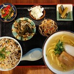 そば処 よもぎ家 - 半そば定食