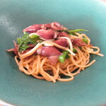 Ryoriya Takashima - 本日のパスタ～香住の蛍烏賊 淡路島の菜の花 タリオリーニ