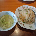 餃子の王将 - 炒飯&スープ