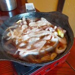 Shougatsusou - 昼御膳、肉コースは麓山高原豚柳川鍋