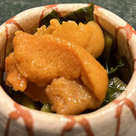 奈良 而今 - 花山葵醤油漬け 雲丹