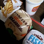 バーガーキング  - チーズワッパーMセット&フィッシュバーガー