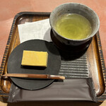 鮨 三心 - プリン　緑茶　