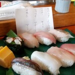 Shirahamaya Honten - 地魚寿司 2200円