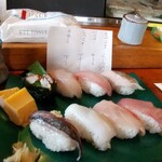 白浜屋本店 - 地魚寿司 2200円