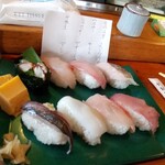 Shirahamaya Honten - 地魚寿司 2200円