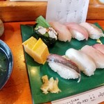 Shirahamaya Honten - 地魚寿司 2200円