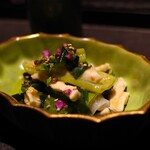 焼鳥吉峰 - 葱酢味噌和え