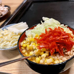 舞留土 - 紅生姜もんじゃ＋チーズ＋餅