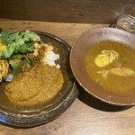 LAMP - 3種curry＋茹で卵トッピング