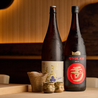 【ネタに合わせた豊富な種類の地酒】