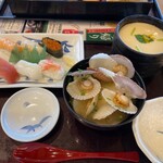 和食レストランとんでん - 握り寿司ジャンボ茶わんむし1090円
