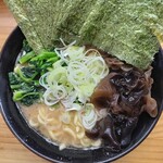 巓 - 20230115並ラーメン＋のり･きくらげ増し、ほうれん草＆ねぎハーフ増し