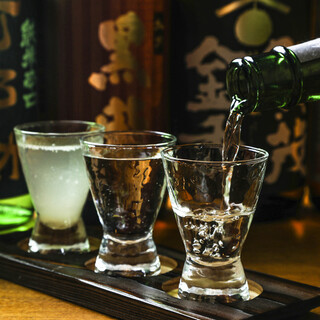 We carry carefully selected sake from all over Japan.