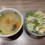 KOHINOOR - ランチセット付サラダ、スープ。