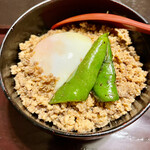 鳥田中 - 締めのそぼろ丼は出汁の美味さが際立ちます