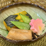 ジャパニーズダイニング 和振 - 和振ランチ・椿（豚角煮）(\1,980) 煮物（穴子・南瓜）
