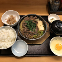 草庵 - すき焼き定食