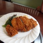 伊都国街道 肉の食事処 - 【2013.7.13】豚カツランチ・800円(ごはん、スープ、つけもの付きです)