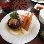 伊都国街道 肉の食事処 - 【2013.7.13】ハンバーグランチ・780円(ごはんは大盛り←無料です)