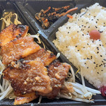 わ楽 - 豚バラニンニク　ご飯大盛り