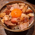 中華蕎麦 柳 - 肉メシ350円