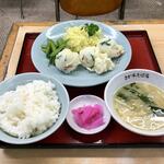 さか本そば店 - サラダ定食