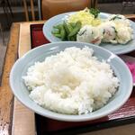 さか本そば店 - ホワイトご飯