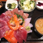 魚がし - (再訪)魚がし　「海鮮丼」1500円